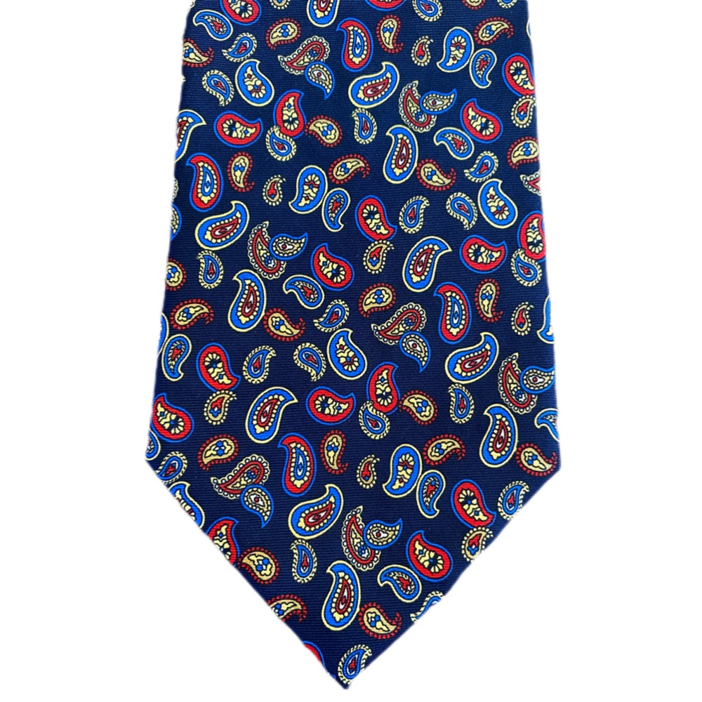 Angelo Bosani Paisley Silk Tie Vintage Classic Mens Necktie Retro NWT